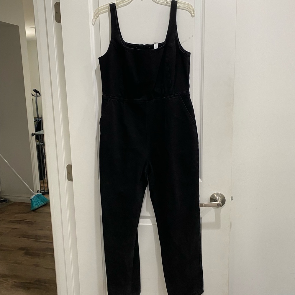 Black ASOS design denim jumpsuit - Picture 3 of 9